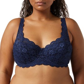 Triumph Womens Amourette 300 Whp X Wired Padded Bra, Blue, 42DD UK