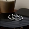 XYWstore Large Hoop Earrings for Women, Silver Alloy with Cubic
