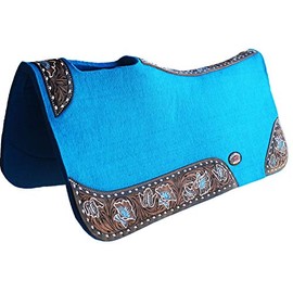 CHALLENGER Horse Saddle PAD Western Contoured Wool Felt Therapeutic 39206RB
