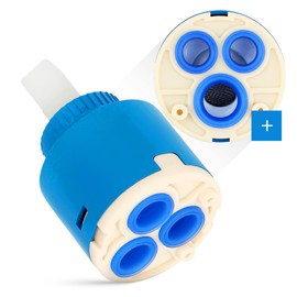 Ceramic Mixer Tap Cartridges Valve Replacement Sink Repair 40 mm Leak-Proof Durable Universal Valve Top Replacement Cartridges Ideal Standard Replacement Parts