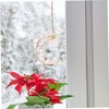 KONTONTY Unique Crystal Window Moon Pendant Decorative Hanging for Living