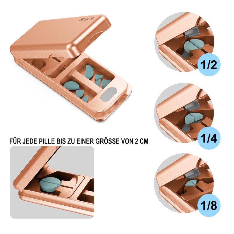 HQEUZ Aluminium Tablet Divider for Small and Large Pills Tablet