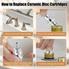 Enhon 2 Pack Ceramic Disc Cartridge Replacement for 910-9000, Compatible