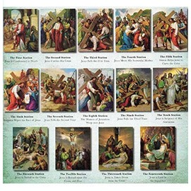 Stations of the Cross Posters 6 x 8 - Set of 14 (POS-1469)
