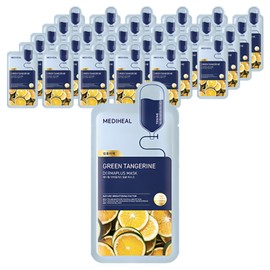 Mediheal Derma Plus Green Tangerine Mask, 1 pack, 60 pieces / 메디힐 더마플러스 청귤 마스크, 1개입, 60개
