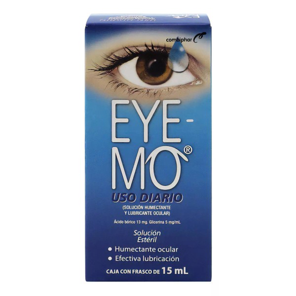 Eye-mo Ácido Bórico 13 Mg Lubricante Ocular Solución 15 Ml Momento De Aplicación Día/noche Tipo De Piel Todo Tipo De Piel