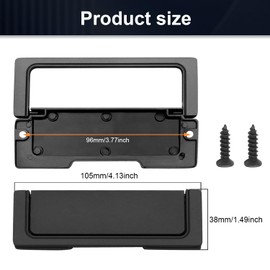 SIGANDG Furniture Handles Invisible Drawer Pull for Cupboards, Drawer Handles, Suitable for Bedside Table, Drawer, Wardrobe (Pack of 2)