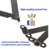6 Pcs Folding Support Hinges,Mgoodoo Bronze Lid Hinge Display Bracket