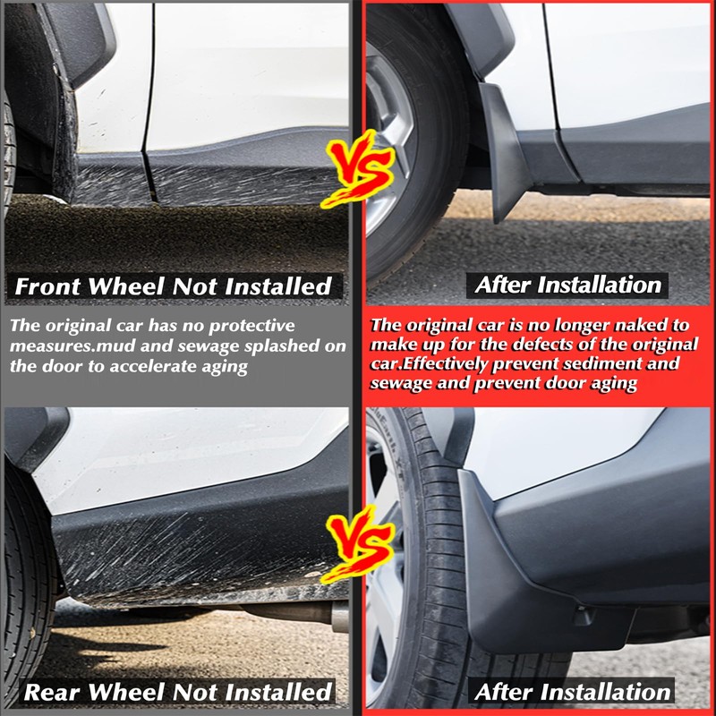 KEYOOG Front &Rear Mud Flaps Splash Guards Fit for 01-06