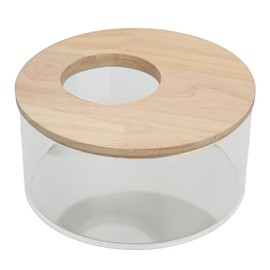 Hamster Sand Bathtub Small Round Shaped Pet Sand Box Transparent Acrylic Sand BathroomM