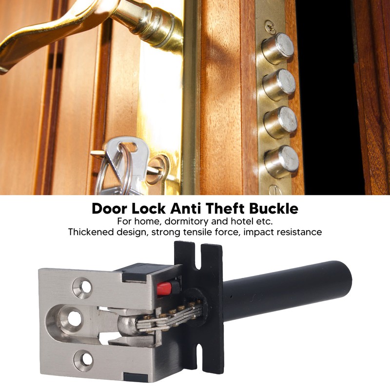 Concealed Zinc Alloy Anti Theft Buckle Door Lock Latch Chain