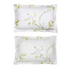 FADFAY White Floral Duvet Cover Set 100% Cotton Farmhouse Bedding