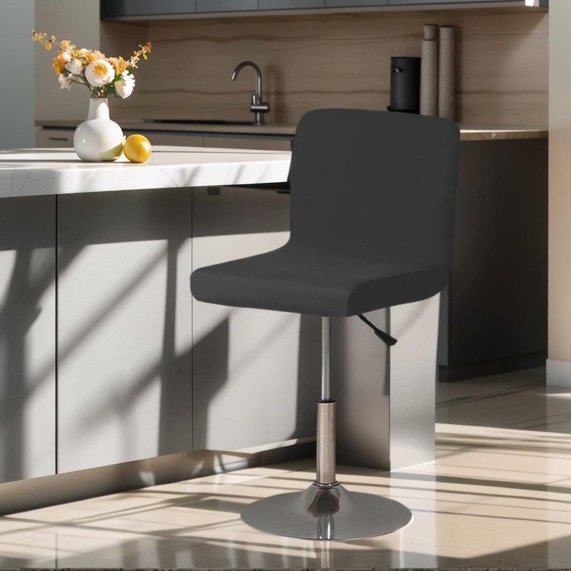 AOSCTELF 2 Pack Bar Stool Covers with Backs, Stretch Washable