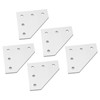 5PCS Flat Tie Plate Aluminum Alloy 5 Holes Compression Resistance