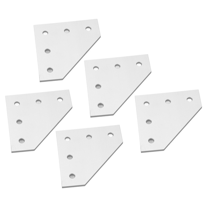5PCS Flat Tie Plate Aluminum Alloy 5 Holes Compression Resistance