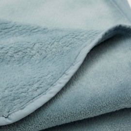 Cuddledown Plush Fleece Travel Blanket Throw | Cozy & Exceptionally Soft | Lightweight | Convenient, Easy Care | Doubles as Pillow | 65" x 40" | Gulf Blue