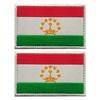EmWoot 2PCS Asia Tajikistan Flag Patch Embroidered Morale Patch Military