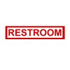 CrownVinyl.com RESTROOM Sign Vinyl Decal Sticker - Door Window Wall