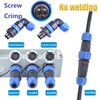 MiJunHD No Soldering Screw Crimping LD20 Rear Nut Aviation Connector,