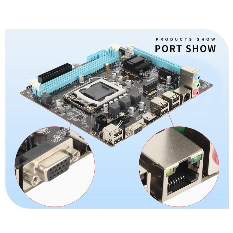 H61 Mining Mainboard LGA 1155 Support NVME M.2 WiFi VGA