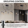 Fuloon Vintage Edison Multiple Ajustable DIY Ceiling Spider Lamp Light