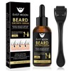 Bartwuchs Kit,Bartwachstum Set mit Dermaroller Bartroller,Bartwuchs Serum Öl/Beard Roller,Beard Growth
