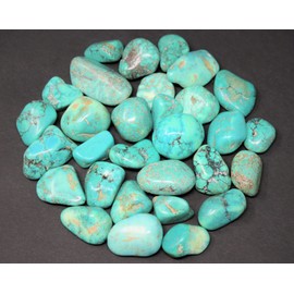 Pachamama Essentials Turquoise Howlite Tumbled - Healing Stone - Crystal Healing 20-25mm (1)