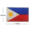 Philippines Flag Patch Filipino Sew On Embroidered Hook Military Loop