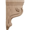 Ekena Millwork COR03X06X10TSGM Boston Traditional Scroll Wood Corbels, 3 3/8"W