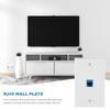 YUPVM 10 Pieces Ethernet Wall Outlet Plate Cat6 RJ45 Wall