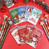 SULOLI 16PCS Kids Christmas Xmas Pencils with Erasers & Mini