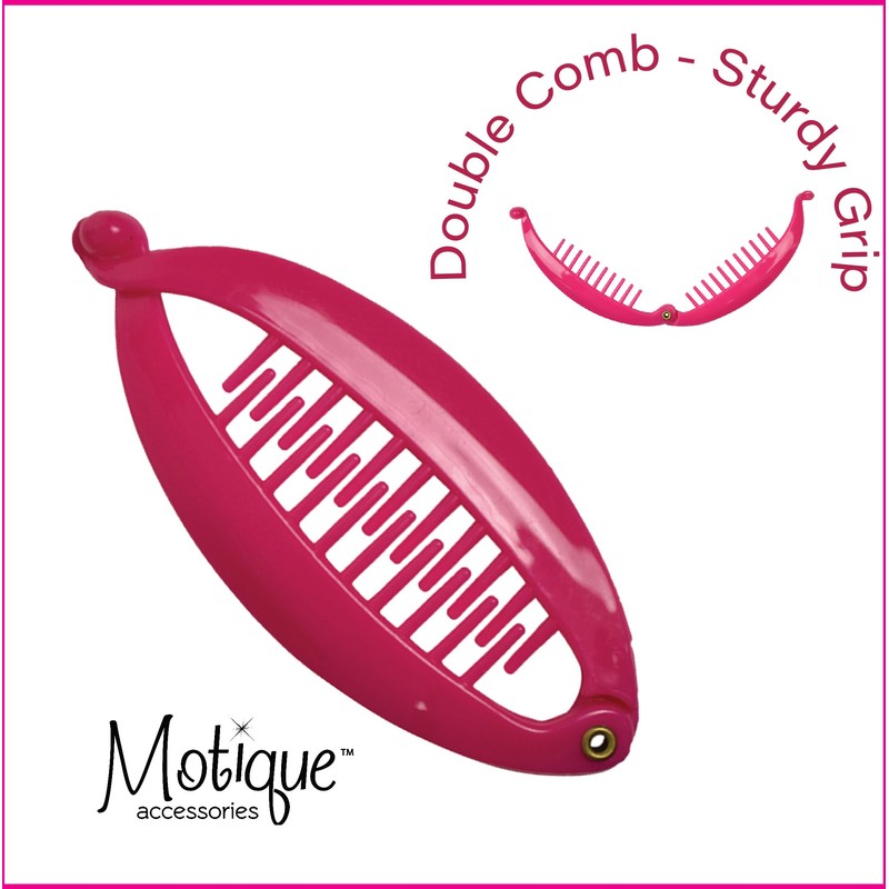 Motique Accessories Set of 6 Mini Banana Clips - Three