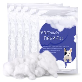 BUTUZE 24.7oz Premium Polyester Fiber Fill, Polyfill Stuffing High Resilience Fiberfill Stuffing for Craft, Crochet Stuffing, Cotton Stuffing Part Pillow Comforter DIY, Recyclable