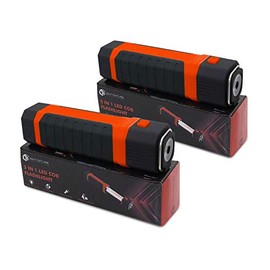 LFI Lights - LED Flashlight - Emergency Work Light - Auto Tire Change Light - Magnet for Easy Mounting - RZFLAL340 (Red, 2 Pack)