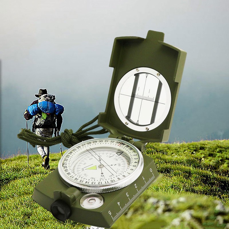 Compass, Hiking Compass for Survival with Lensatic – Water-Resistant Durable