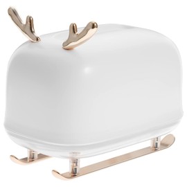 MAGICLULU Nordic Style Sleigh Elk Tissue Box Holder Napkin Storage Case for Home Office Bathroom Compact Towel Organizer with Adorable Design