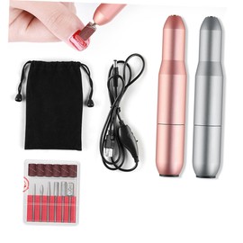 Kisangel Electric Nail Professional Nail Tool Nail Grinding Tool Nail Peeling Tool Sander Tool Tools Grinder Nail Sander Manicure Professional Nail Drill Nail Polisher USB Nail Golden