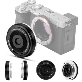 VILTROX 28mm F4.5 Pancake Lens, Auto Focus, Full Frame Wide Angle, Compatible with Sony E Mount Cameras (a7cr, a7cii, a7c, a6700, zv-e100, a6600, a6400, a7iv, a7iii)