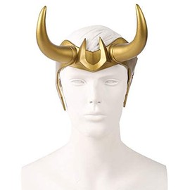 HOMELEX Loki Crown Horns Mask Superhero Helmet Horns Cosplay Costume Accessories for Adult Teens Cosplay