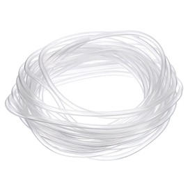 sourcing map PVC Tubing, 1.7mm ID x 2.7mm OD - 13 Feet Long Clear Vinyl Water Pipe, Lightweight Plastic Flexible Water Pipe for Aquaponics, Air Hose, Irrigation