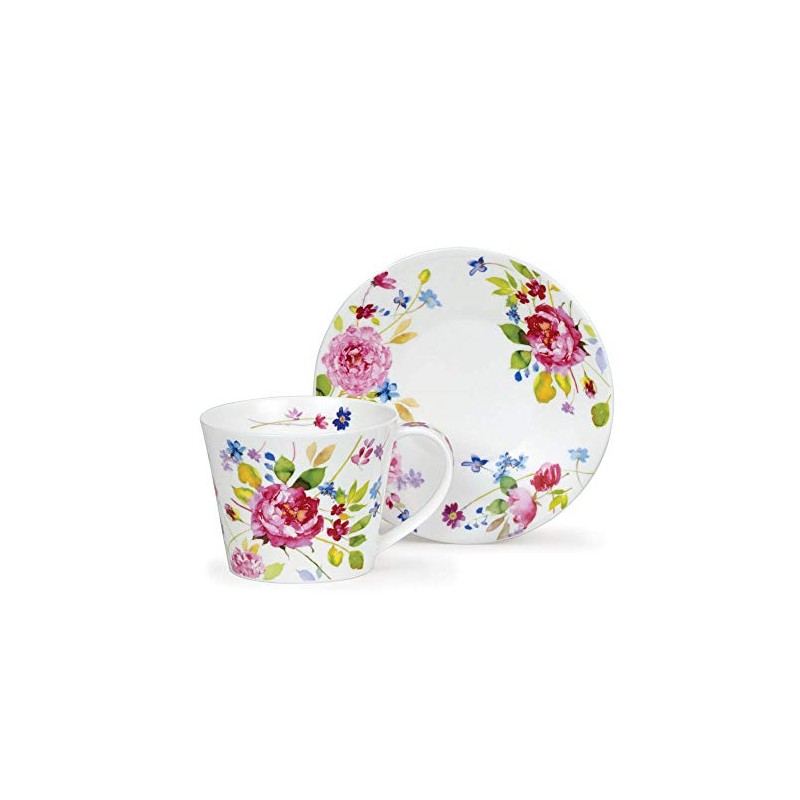 Islay Wild Garden Rose Dunoon Cup and Saucer