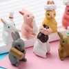 SHIDXIB 24Pcs Plastic Rabbit Figures Animal Rabbit Character Set Fairy