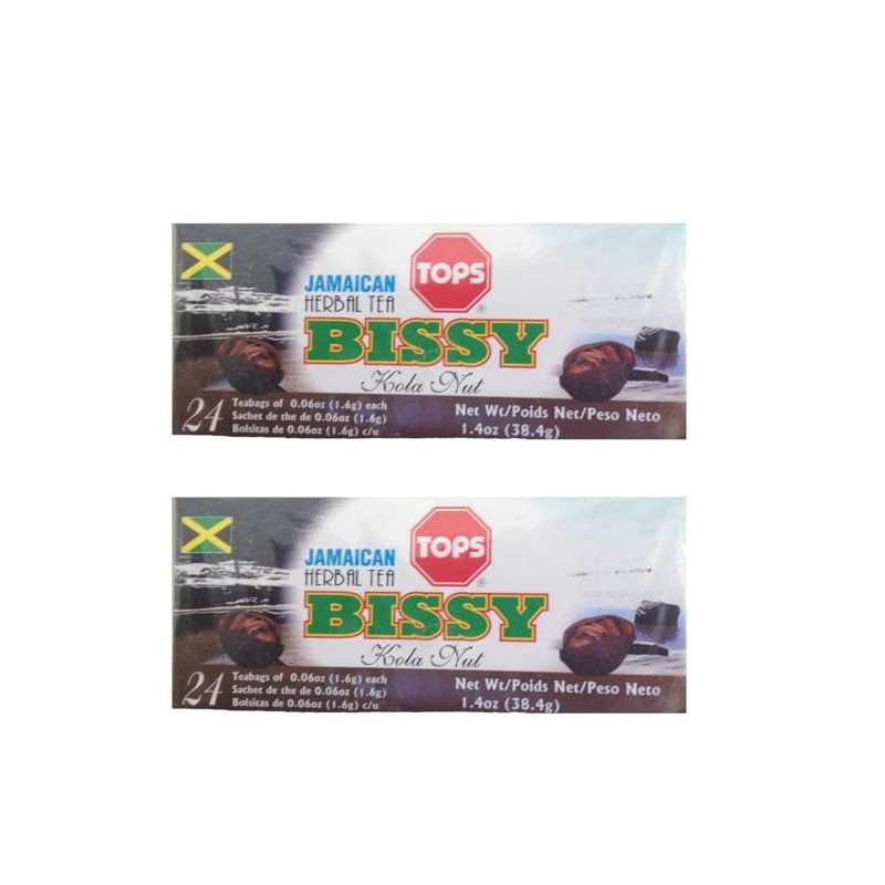 Tops Jamaican Bissy Tea, Kola Nut, 2 Pack