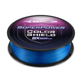 KastKing Superpower ColorShield Braided Fishing Line, Blue,20LB,150Yards,X8