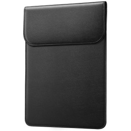 JETech Funda Slim Portatil para MacBook Air 13 Pulgadas M3 A3113 M2 A2681 M1 A2337 A2179 A1932, MacBook Pro 13 Pulgadas M2 M1 A2338 A2251 A2289 A2159 A1989 A1706 A1708, Funda de Cuero PU (Negro)