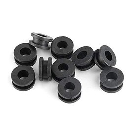 Suuonee Motorcycle Fairing Discs 10 Pieces ABS Black Motorcycle Rubber Trim Discs