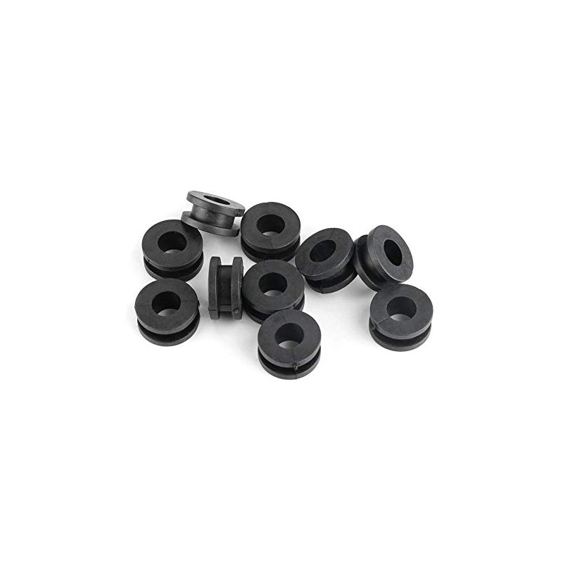 Suuonee Motorcycle Fairing Discs 10 Pieces ABS Black Motorcycle Rubber