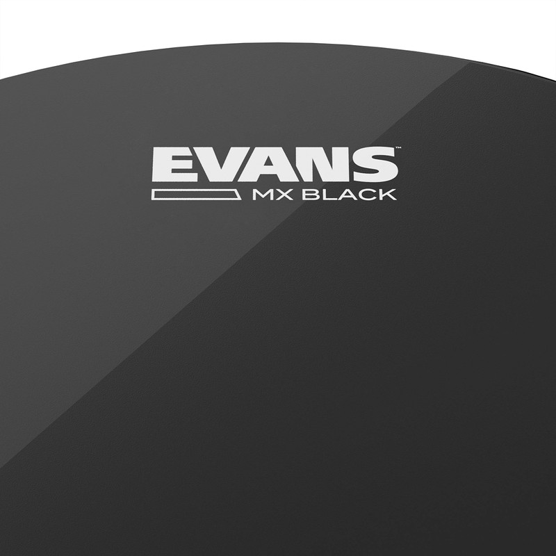 Evans MX Black Marching Tenor Drumhead, 14 Inch