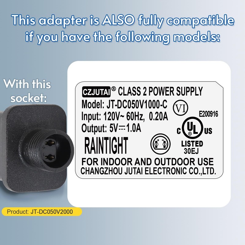 CZJUTAI JT-DC050V2000 Premium 5V 2.0A 10W LED Power Supply -