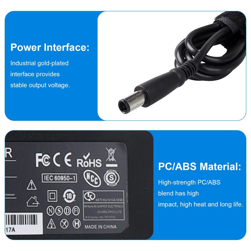 90W Laptop Charger AC Adapter Replacement for Dell Latitude 5480